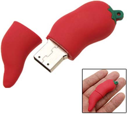 USB Flash Drive-Style Chili Pepper