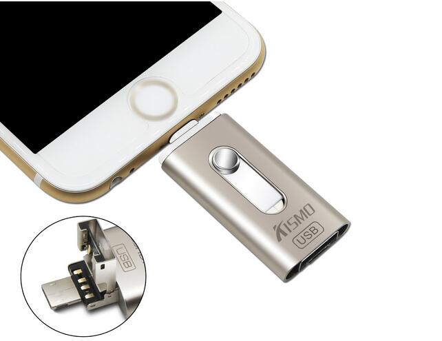 3 in 1 Lightning USB 2.0 Mobile Flash Drive For iPhone 5S 6 6S 6 Plus, iPads Android Smartphone & Co