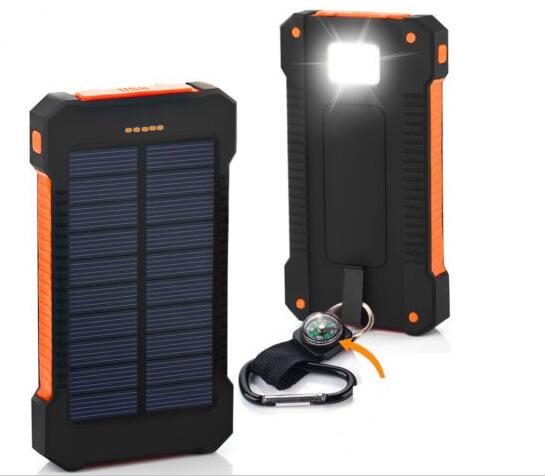 Solar Charger 8000mah Waterproof For Outdoor Camping Super Fast Charge Original Power Supply