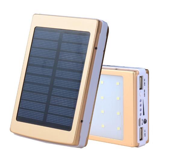 New Fashion LED Light 30000mah Solar Power Bank