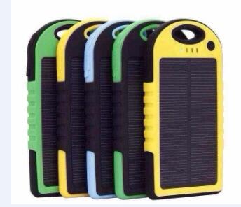 5000mah Waterproof solar charger for iphone and smartphone