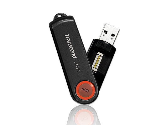 Transcend JetFlash 220 Fingerprint USB Flash Drive 8GB USB Flash Drive